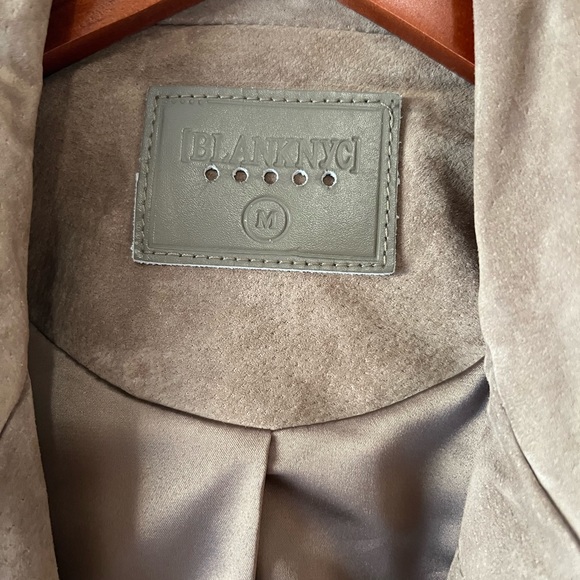 Blank NYC Moto Jacket French Taupe Size Medium - Picture 6 of 10